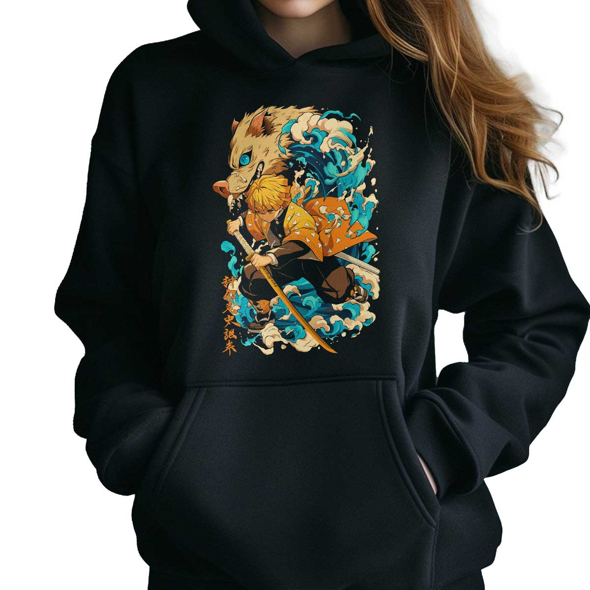 canguro-anime-estampada-alegre-zenitsu-agatsuma-demon-slayer