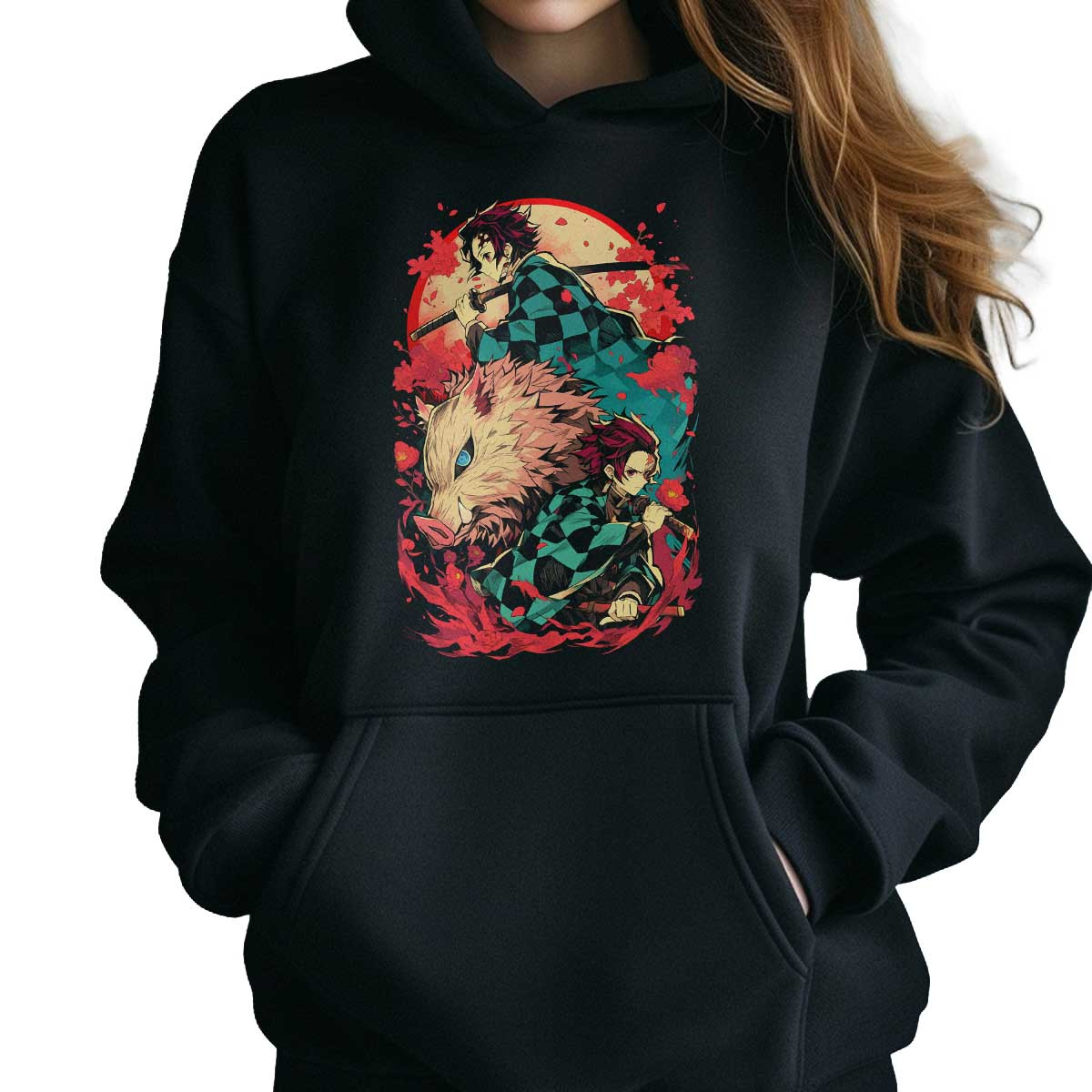 canguro-anime-estampada-efecto-visual-inosuke-hashibira-y-tanjiro-kamado