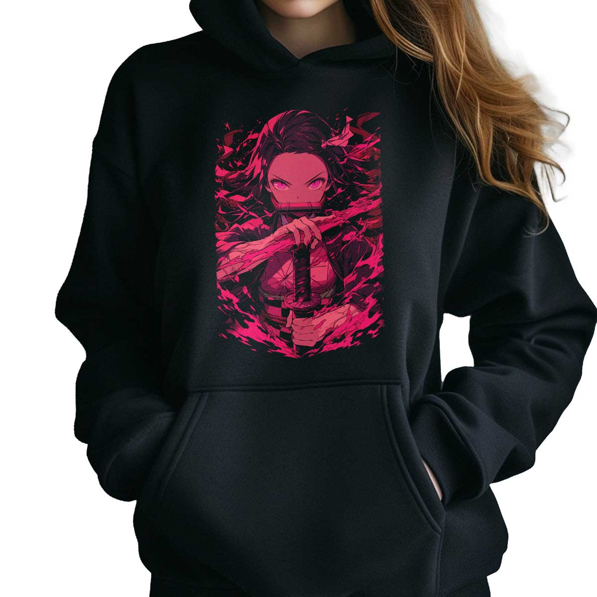 canguro-anime-estampada-nezuko-kamado-pink-fire-demon