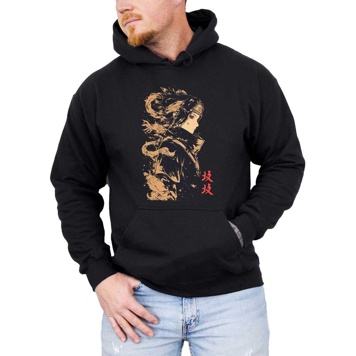 canguro-anime-hombre-estampado-shisui-uchiha-naruto-shippuden