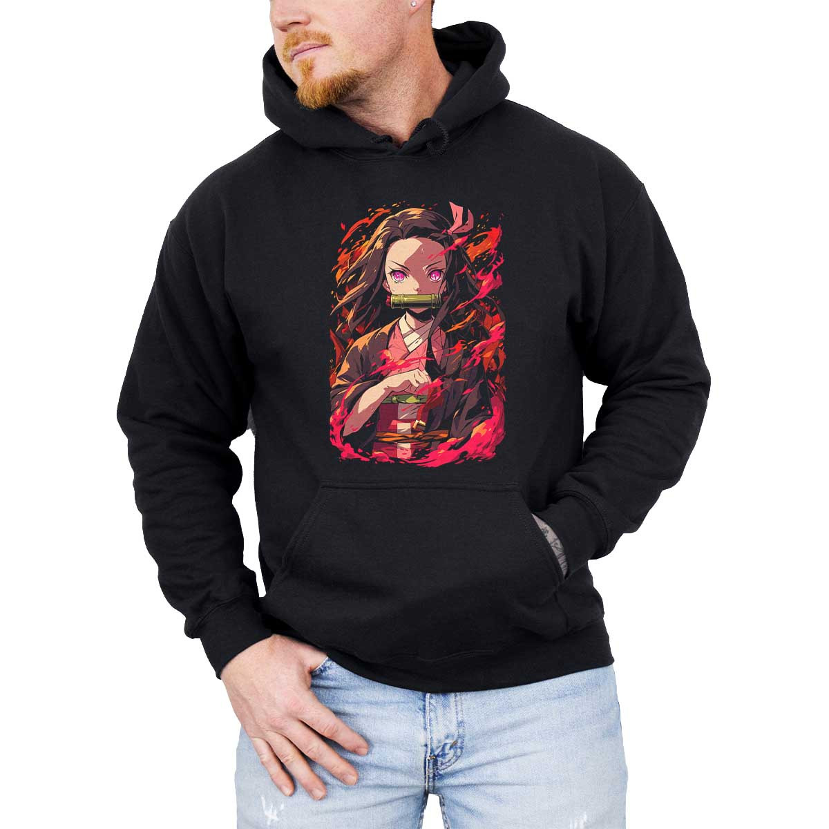 canguro-anime-hombre-estilo-nezuko-kamado-demon-slayer