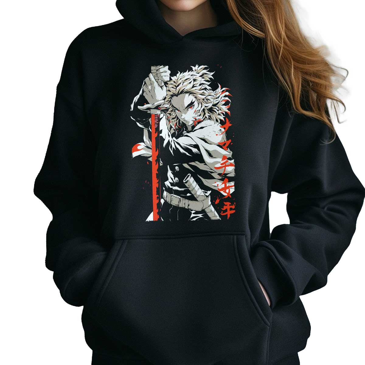 canguro-anime-mujer-negra-dise-o-espada-kyojuro-rengoku-demon-slayer