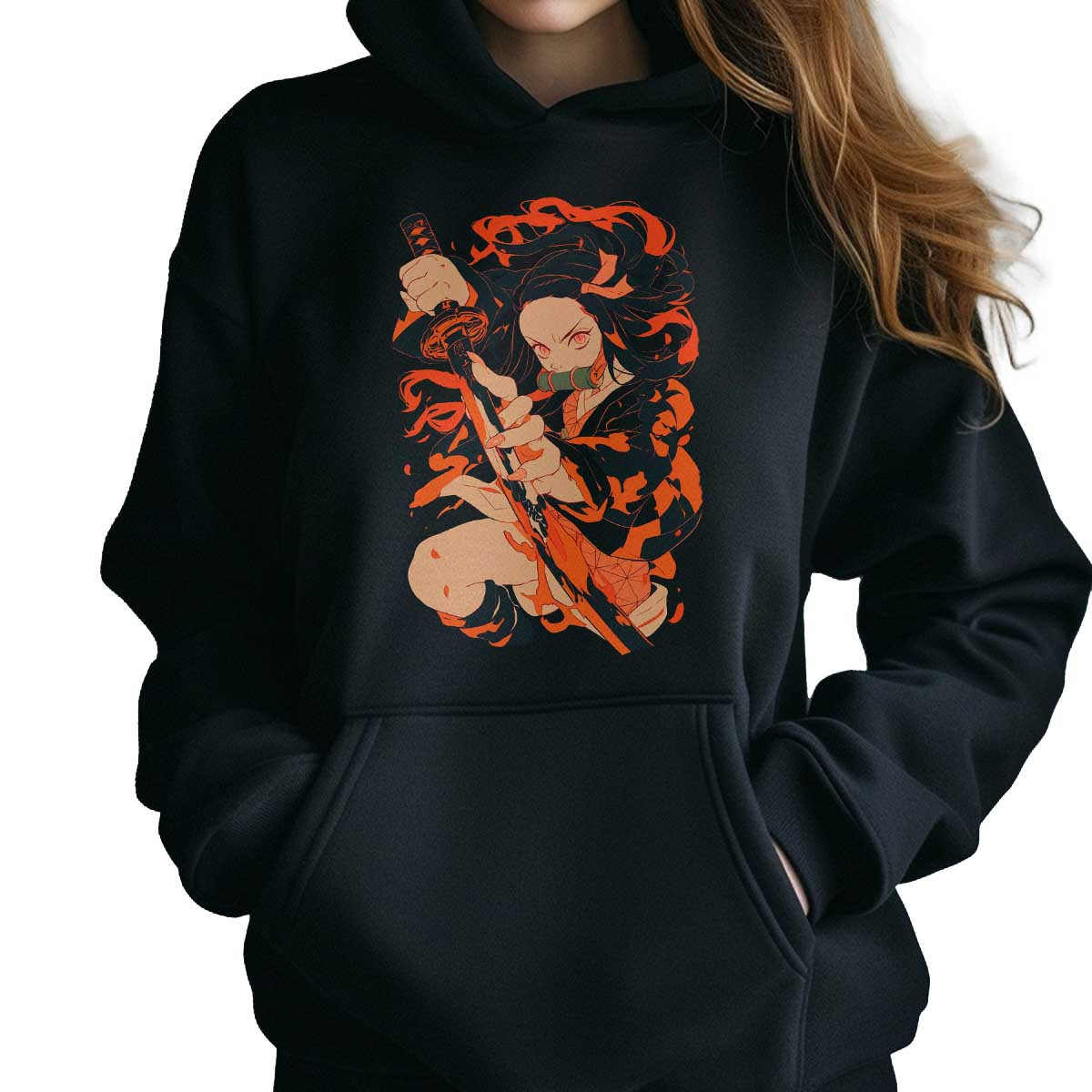 canguro-anime-mujer-nezuko-kamado-con-espada-demon-aca