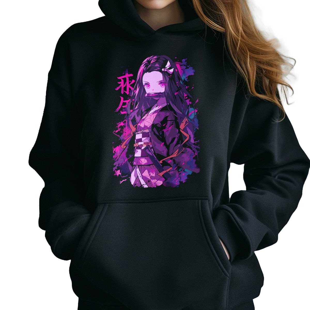 canguro-anime-nezuko-kamado-ink-style-belleza-anime