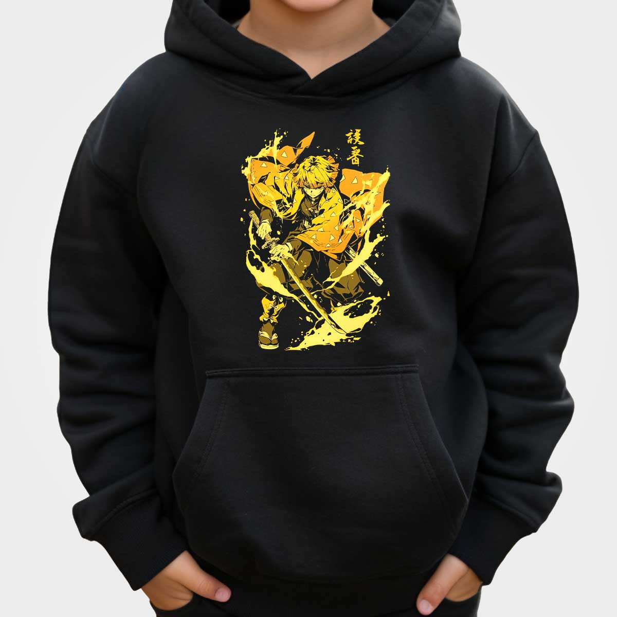 canguro-anime-unisex-zenitsu-agatsuma-negro-din-mico