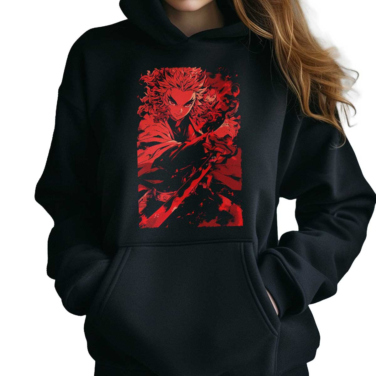 hoodie-anime-calma-kyojuro-rengoku-full-power-anime-con-capucha