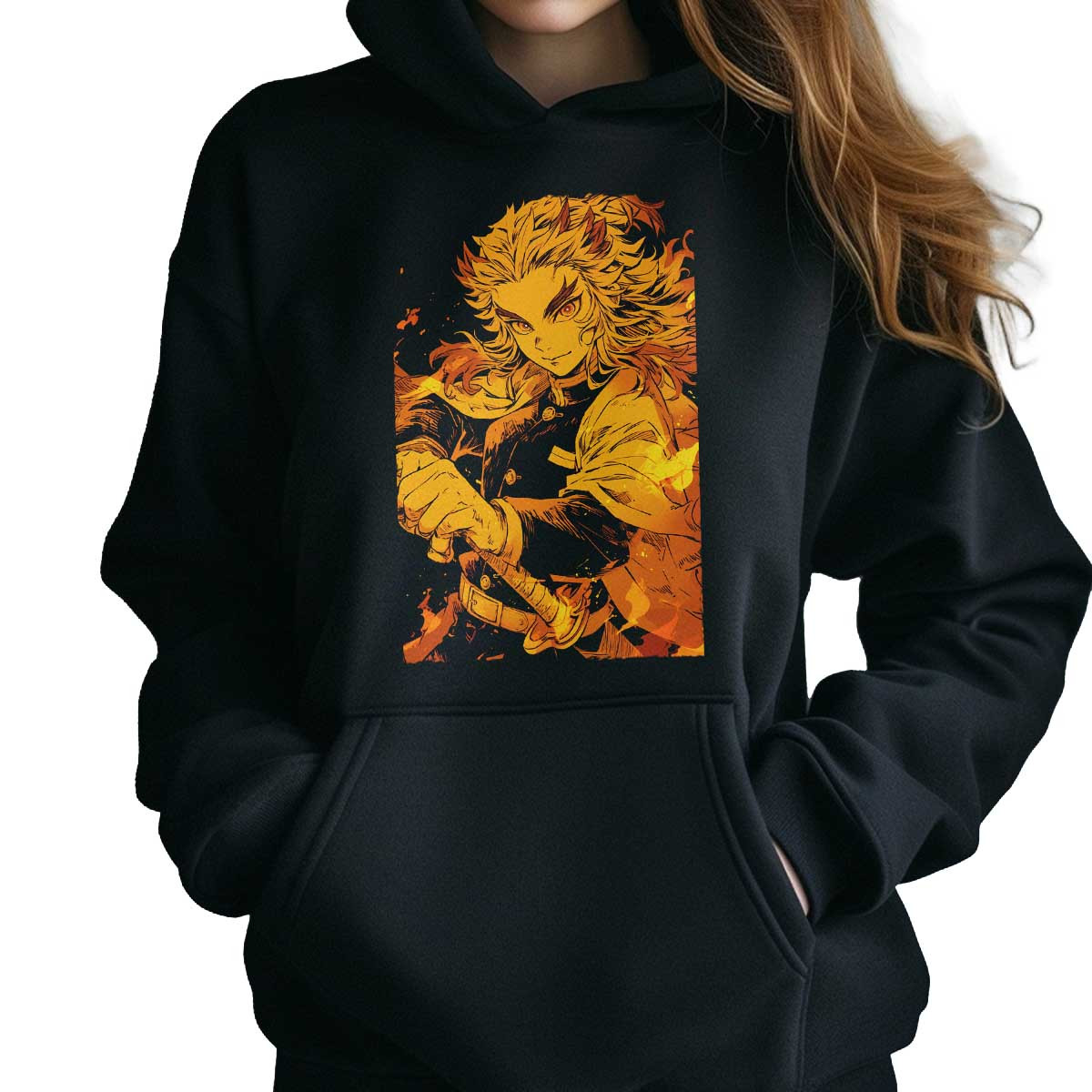 hoodie-anime-dise-o-kyojuro-rengoku-demon-slayer