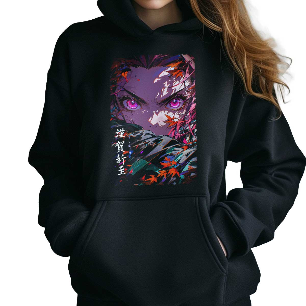 hoodie-anime-estampada-mitsuri-kanroji-ojos-cierre-vistazo-03