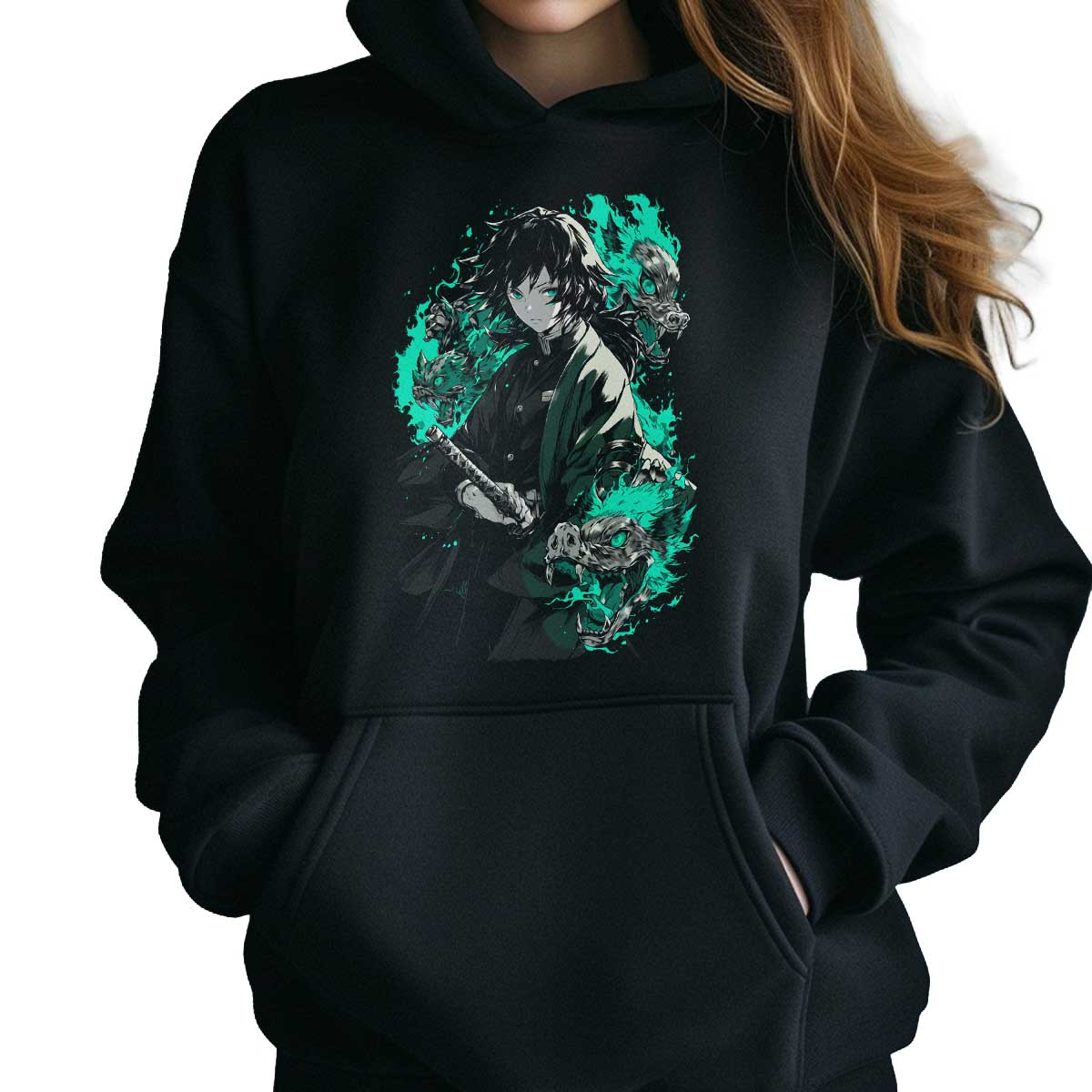 hoodie-anime-estampada-surrealista-giyu-tomioka-demon-slayer