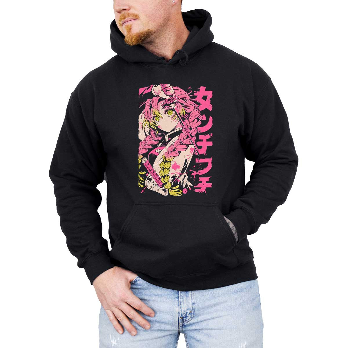 hoodie-anime-hombre-mitsuri-kanroji-demon-slayer