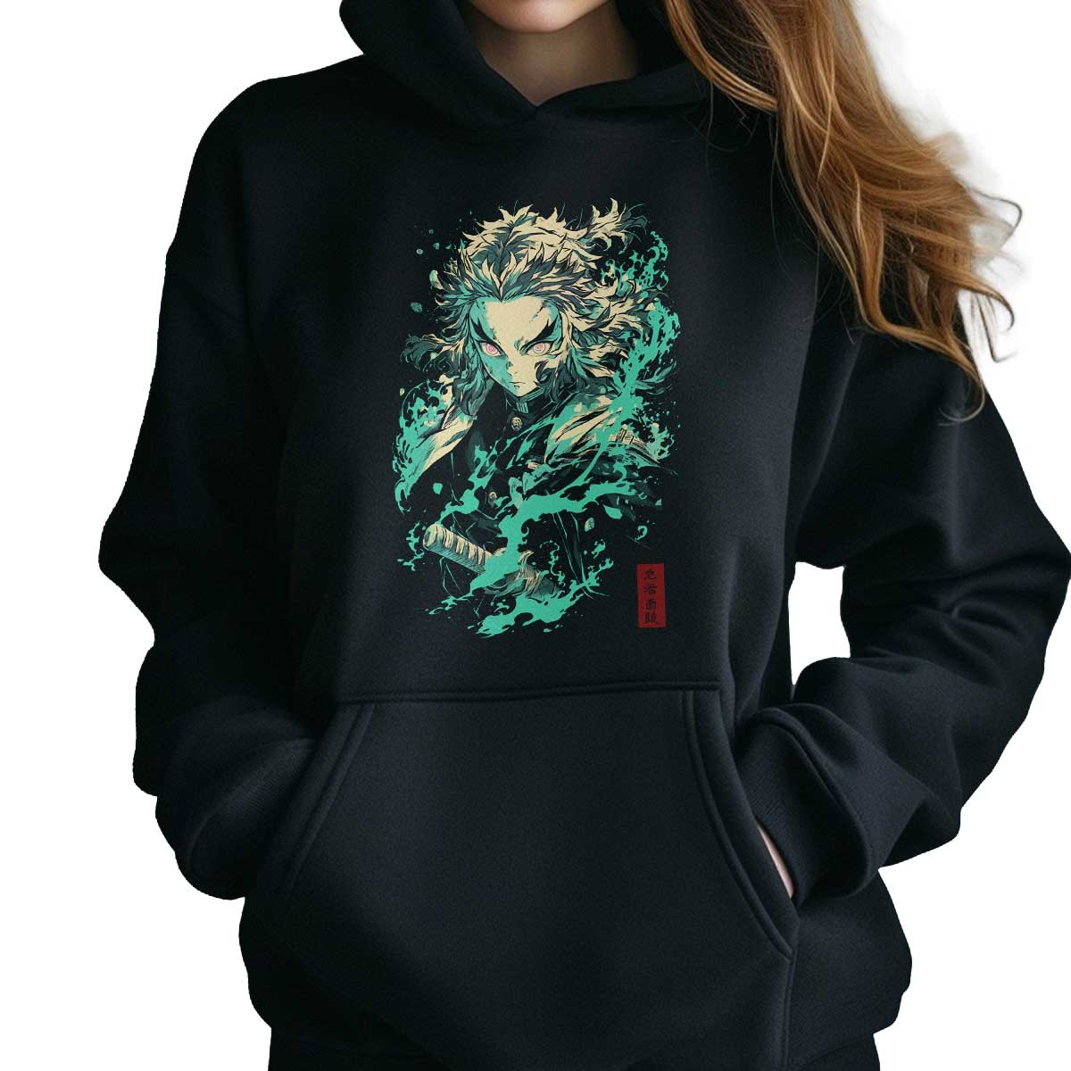 hoodie-anime-mujer-equilibrio-tengen-uzui-demon-slayer