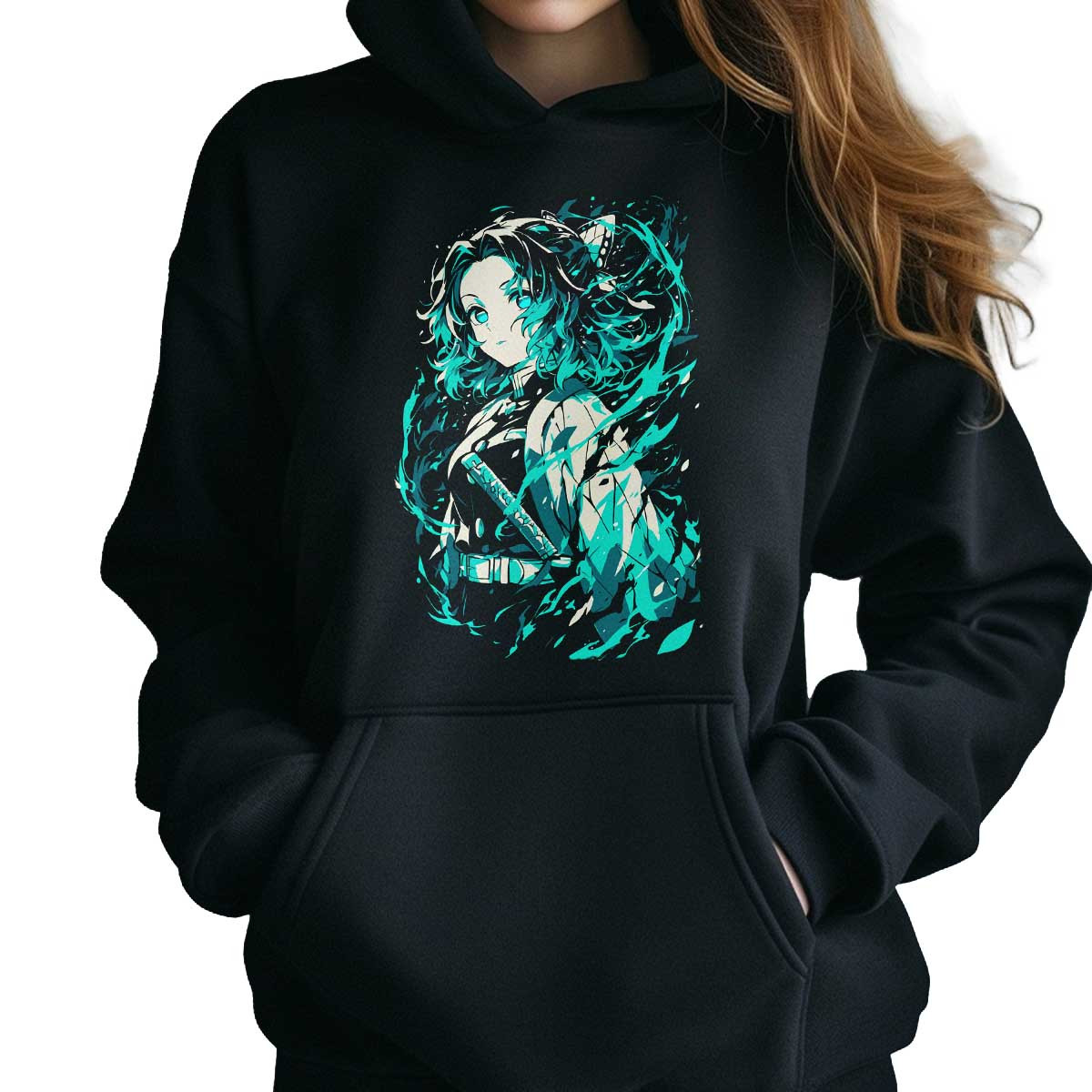 hoodie-anime-mujer-estampada-shinobu-kocho-full-power