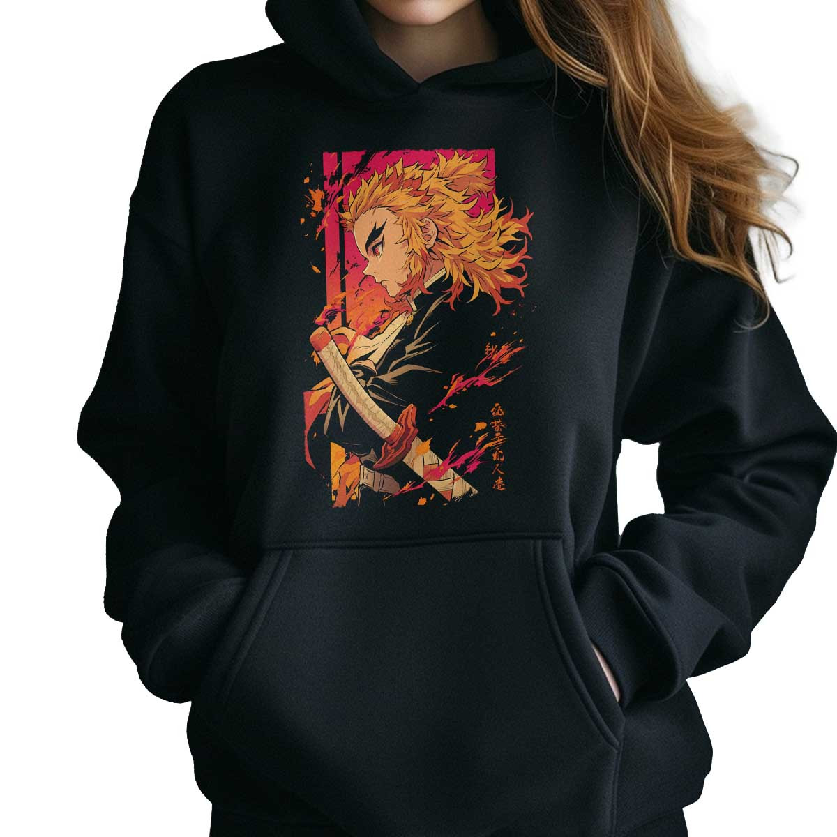 hoodie-anime-mujer-estilo-kyojuro-rengoku-demon-slayer-k-03
