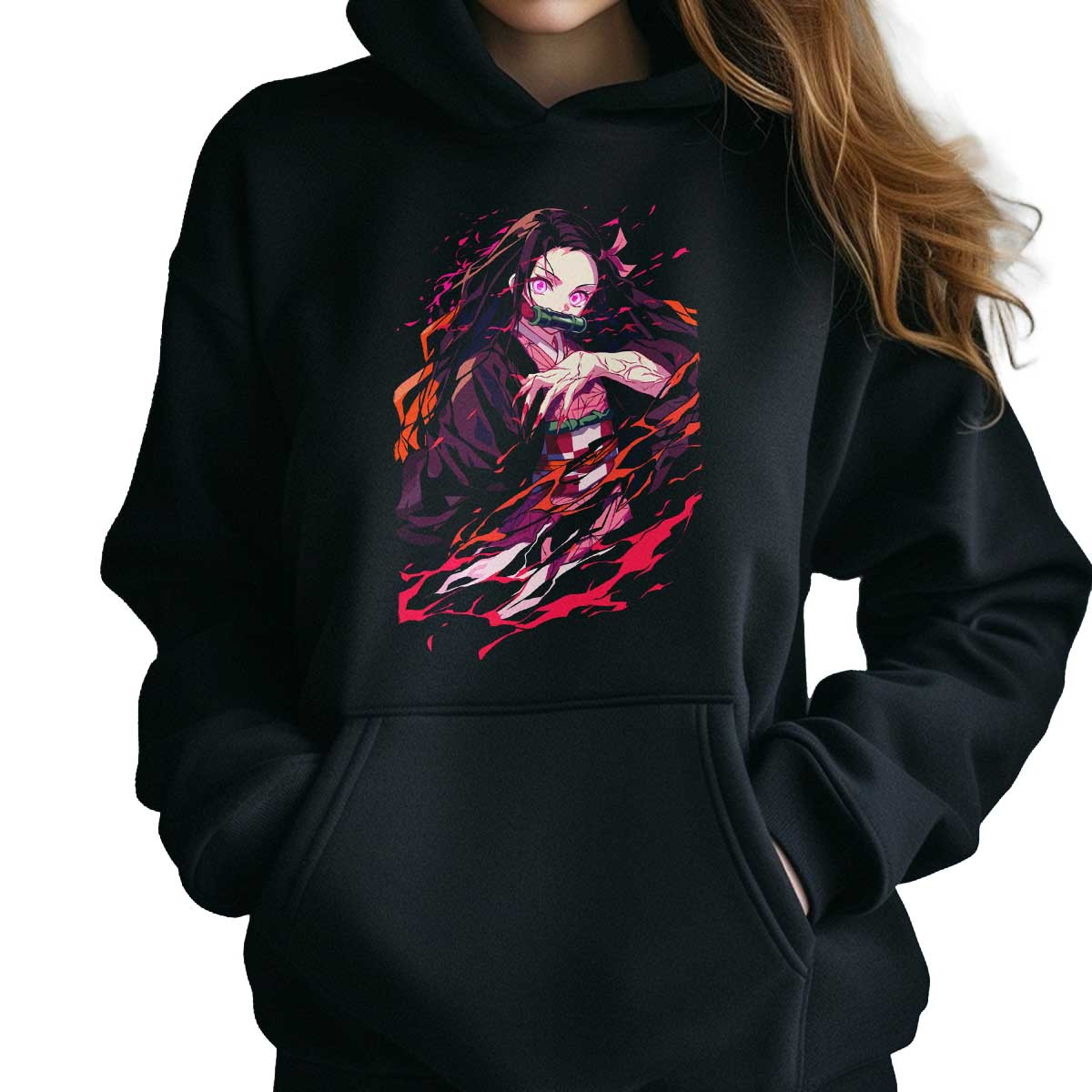 hoodie-anime-mujer-nezuko-kamado-rosa-demon-03