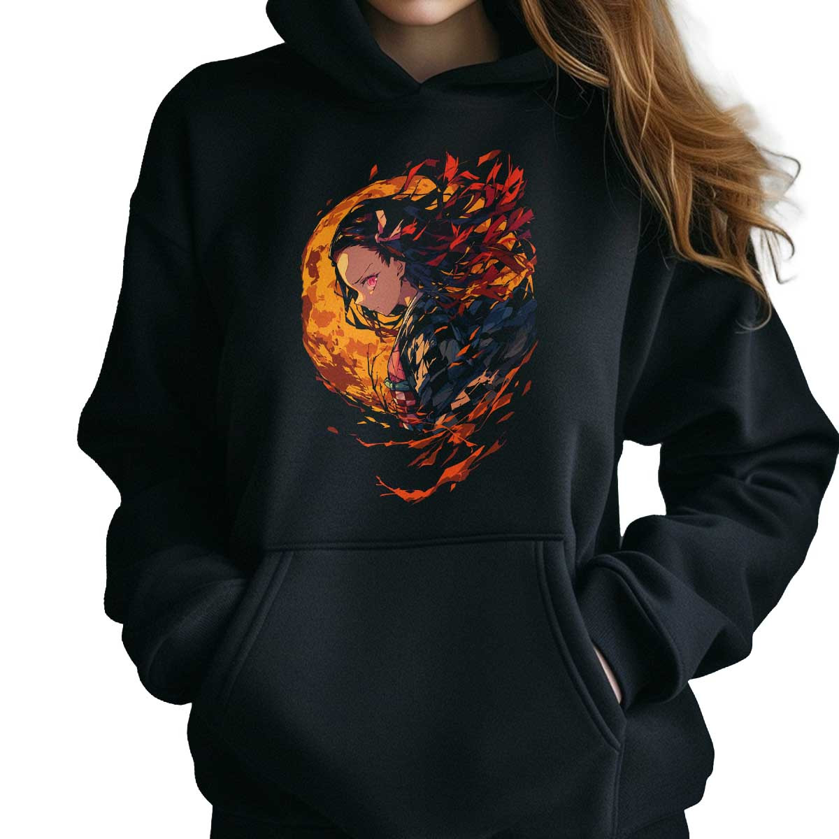 hoodie-anime-mujer-nezuko-kamado-silueta-demonio-13