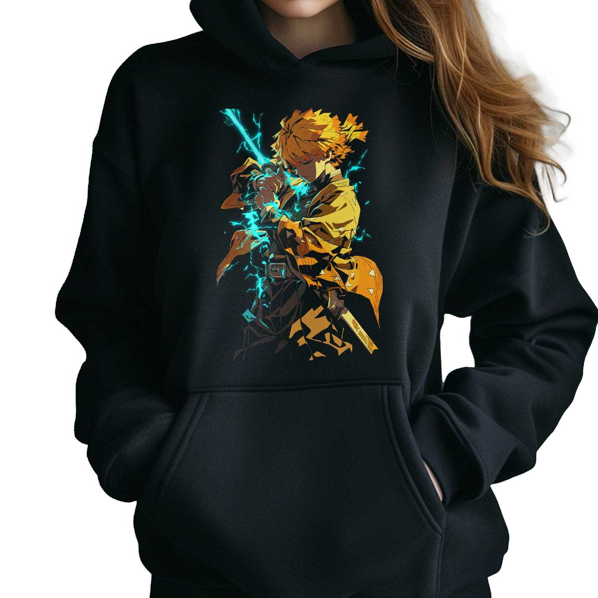 hoodie-anime-mujer-zenitsu-agatsuma-full-power