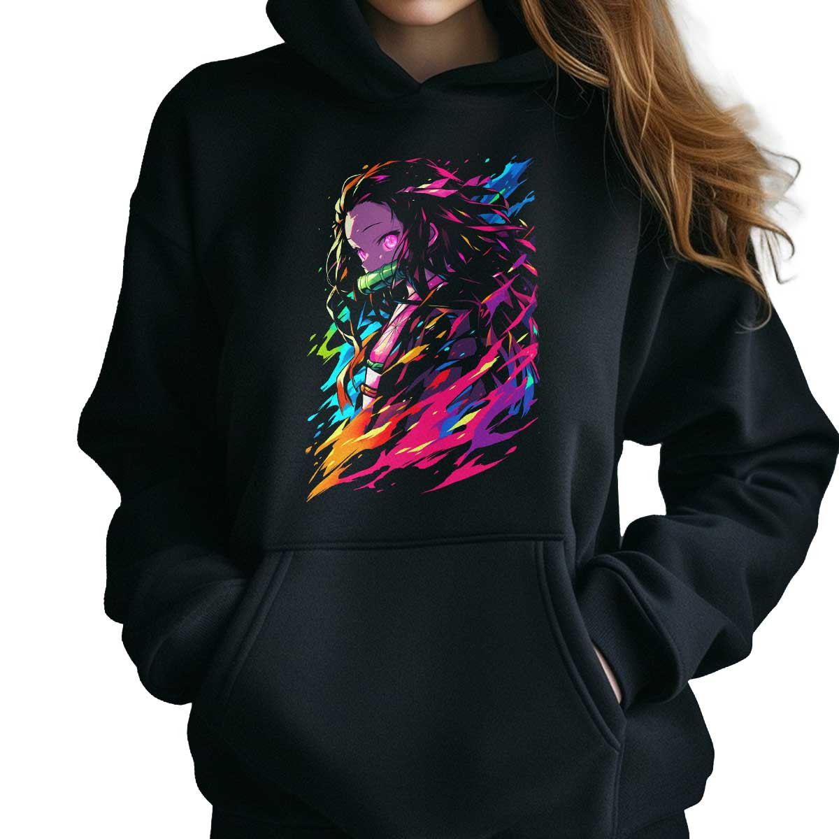 hoodie-anime-nezuko-kamado-pop-art-demon-slayer