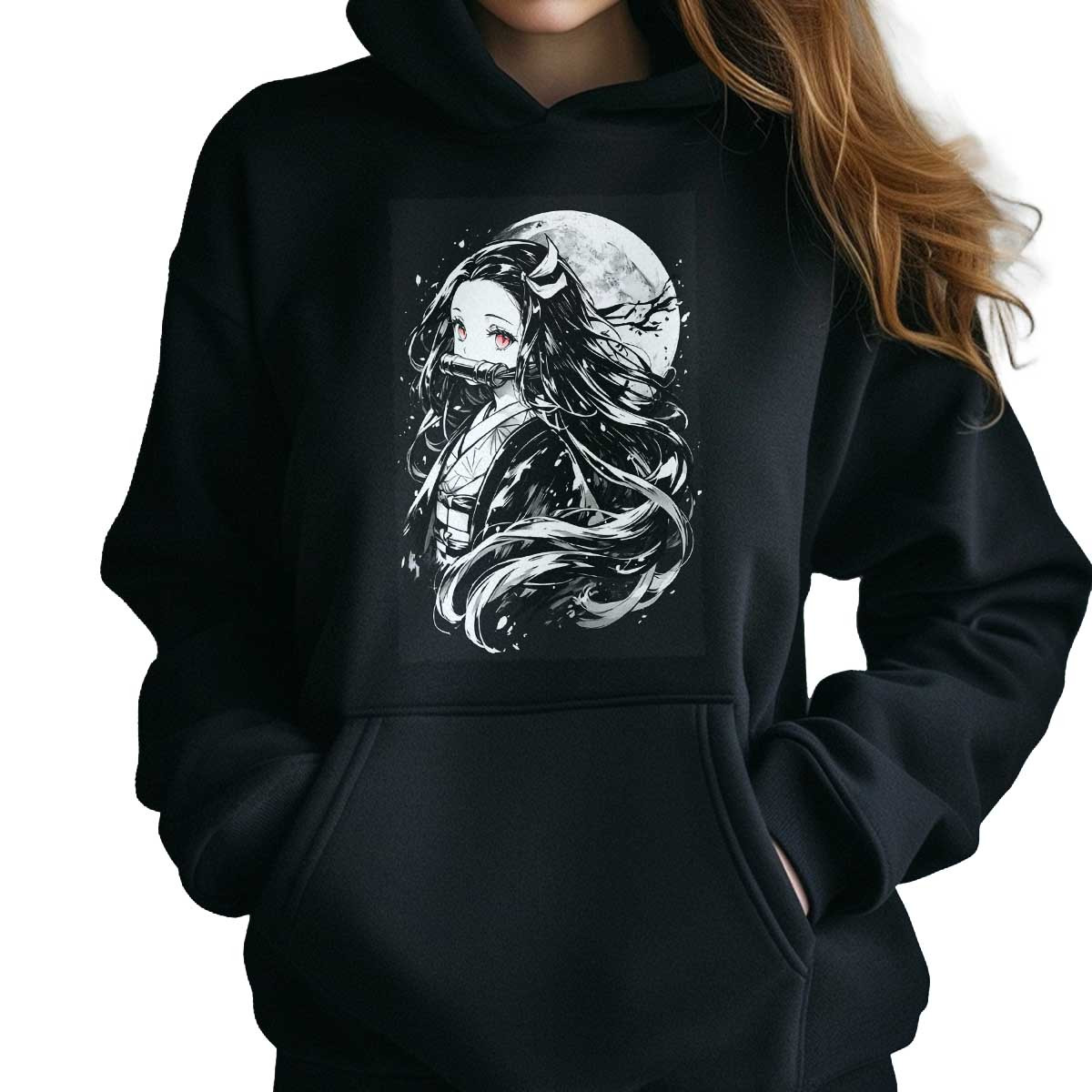 hoodie-anime-nezuko-kamado-y-luna-demon-aca