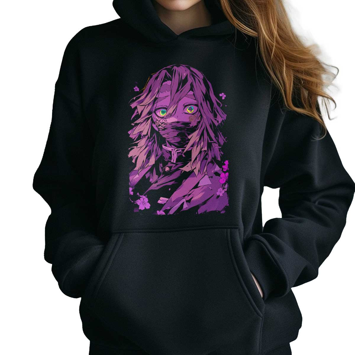 hoodie-anime-obanai-iguro-ojos-en-primer-plano