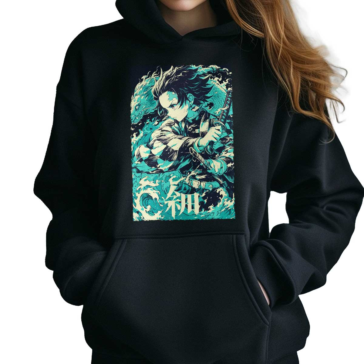 hoodie-anime-tanjiro-kamado-estilo-tinta-negra-33realismo
