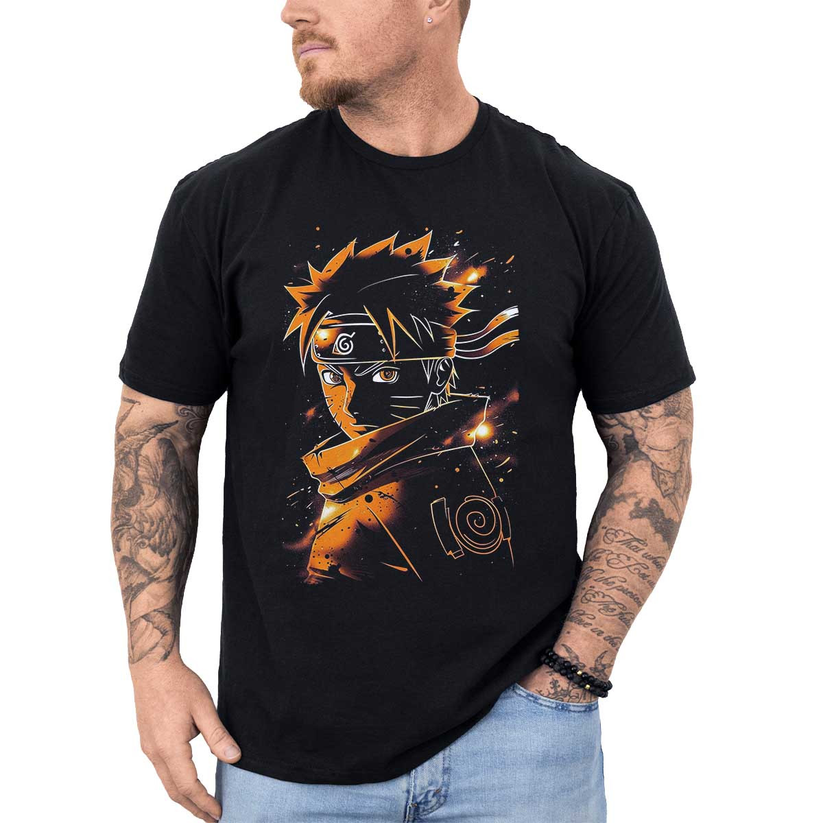 polera-anime-estampada-frontal-taijutsu-naruto-shippuden-negra