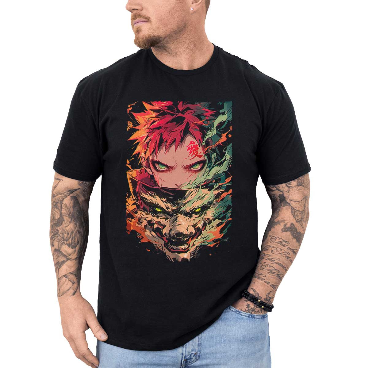 polera-anime-gaara-battle-kunai-estampada-