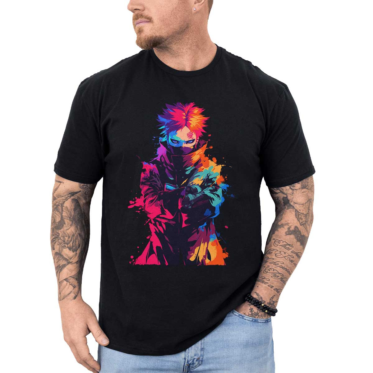 polera-anime-gaara-silueta-chakra-naruto-shippuden