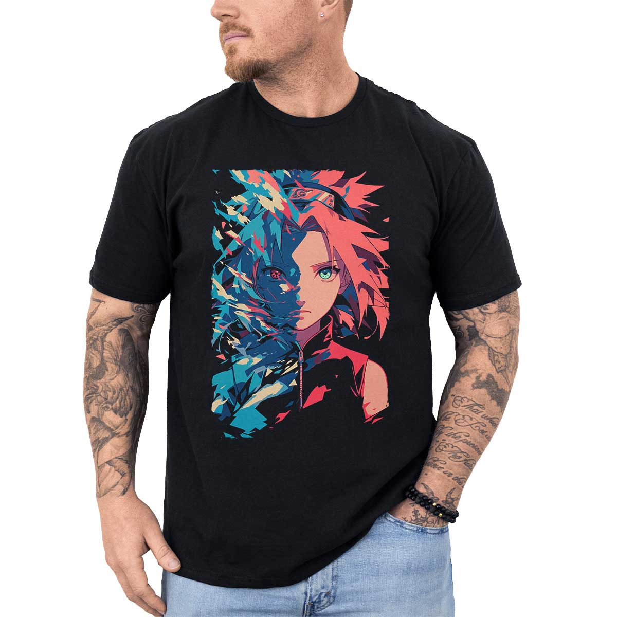 polera-anime-ninja-sakura-haruno-y-naruto-uzumaki