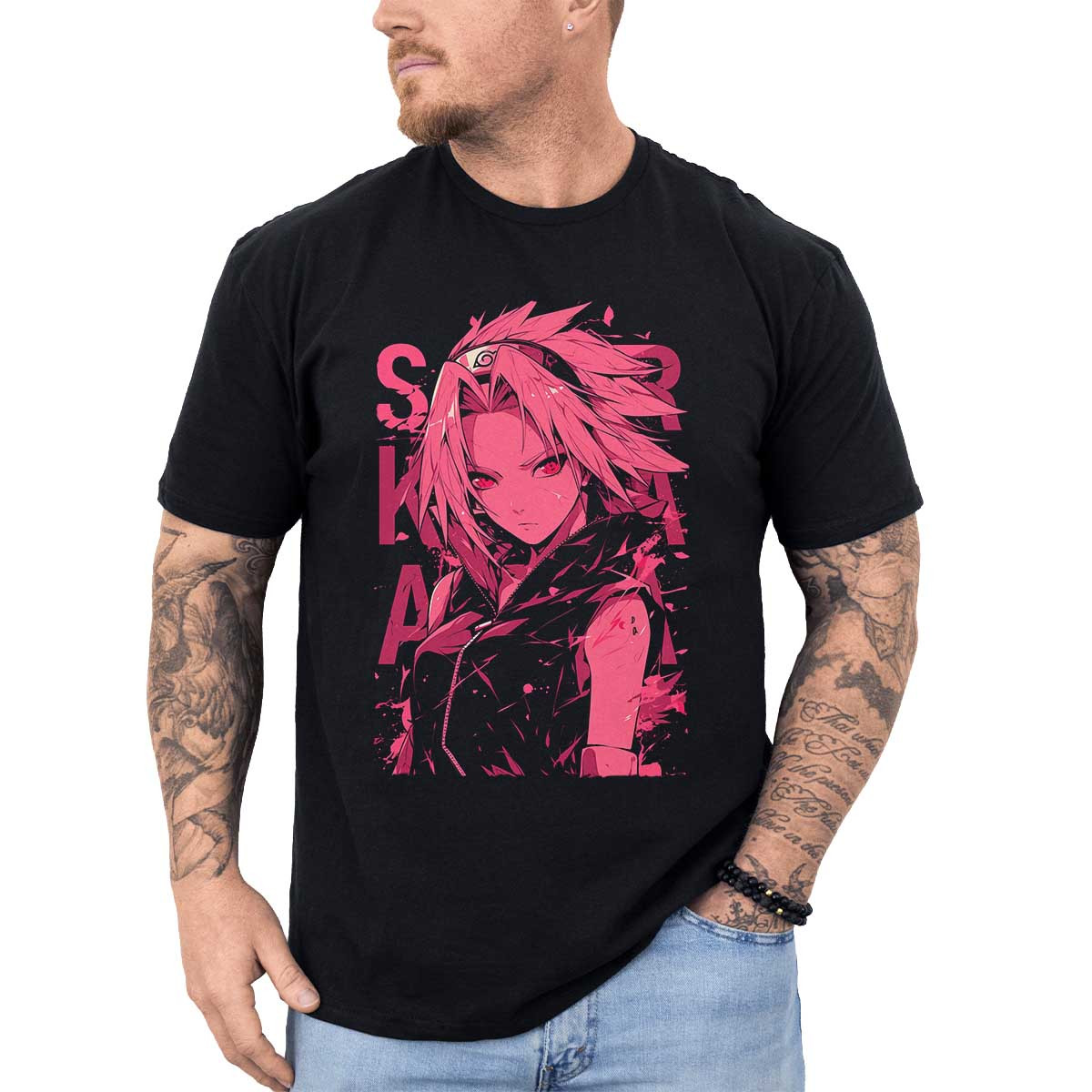polera-anime-sakura-haruno-estilo-tinta-anime