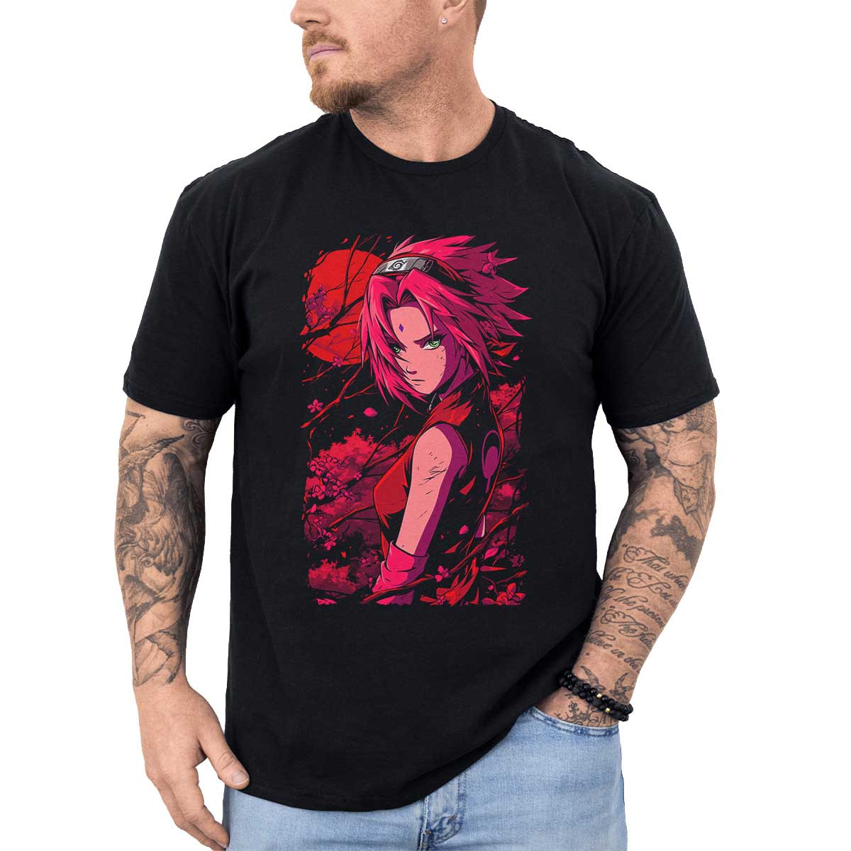 polera-anime-sakura-haruno-seriedad