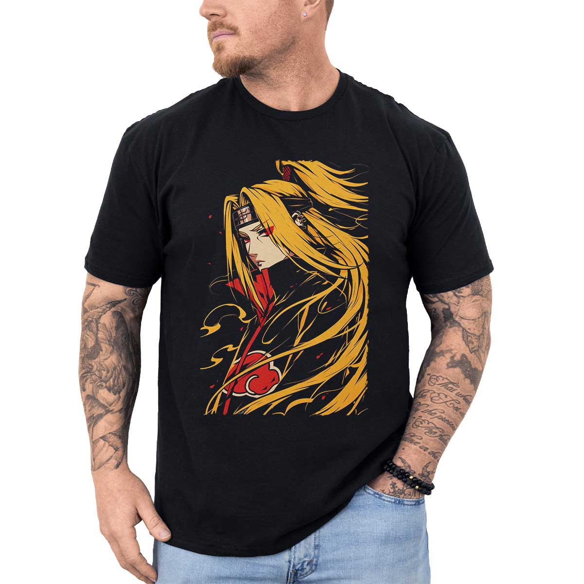 polera-hombre-anime-deidara-akatsuki-jutsu-design