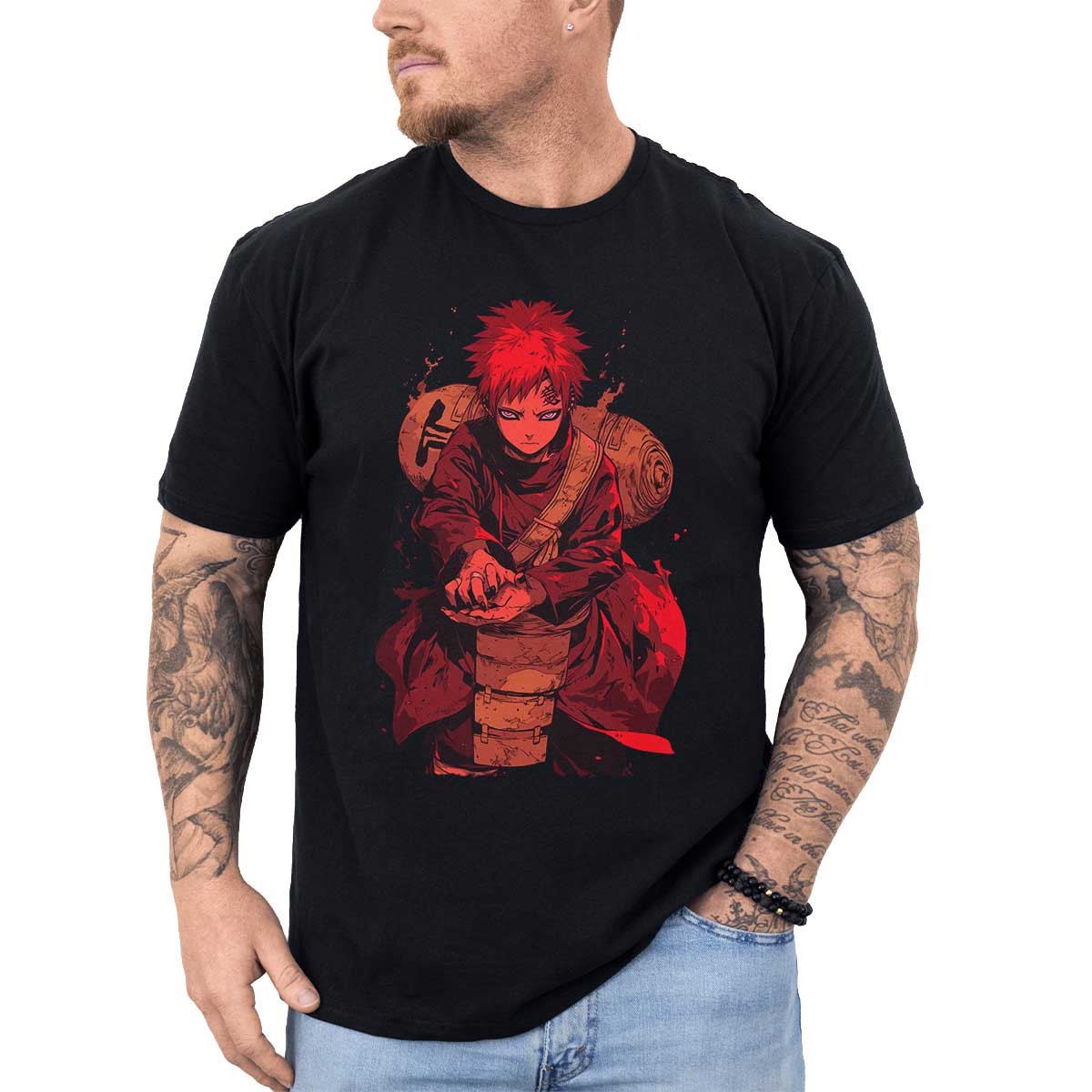 polera-hombre-anime-gaara-ninjutsu-suave-taijutsu