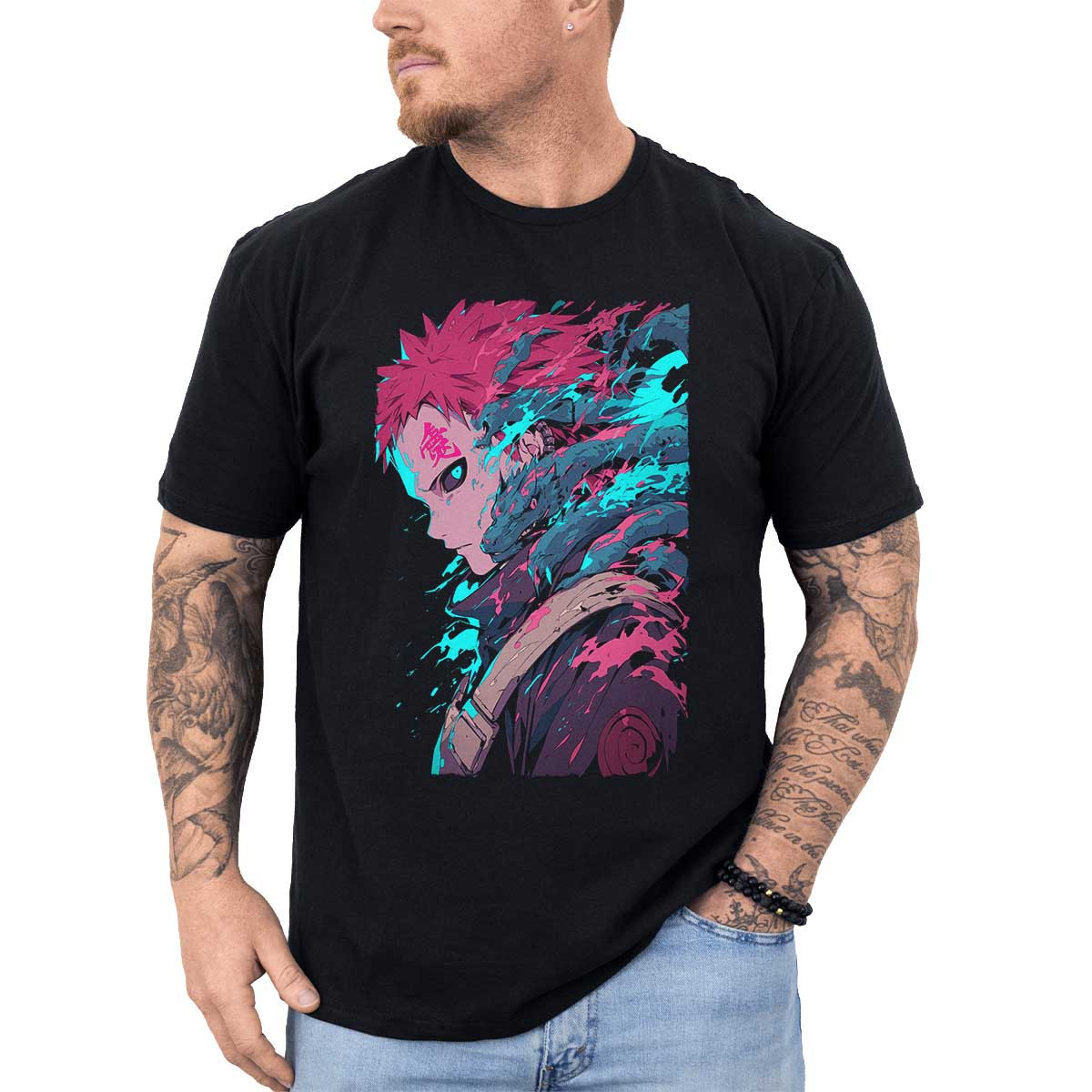 polera-hombre-anime-gaara-y-naruto-taijutsu-anime