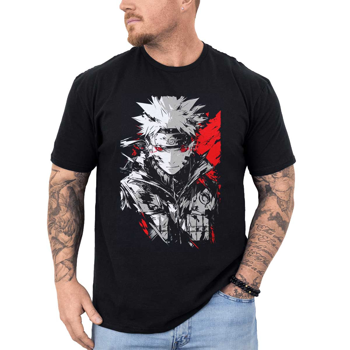 polera-hombre-anime-manga-corta-konoha-naruto-shippuden-negra
