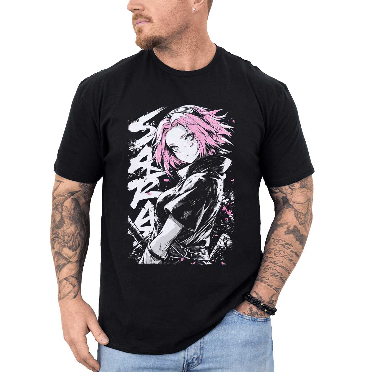 polera-hombre-anime-sakura-haruno-genjutsu-ink-style