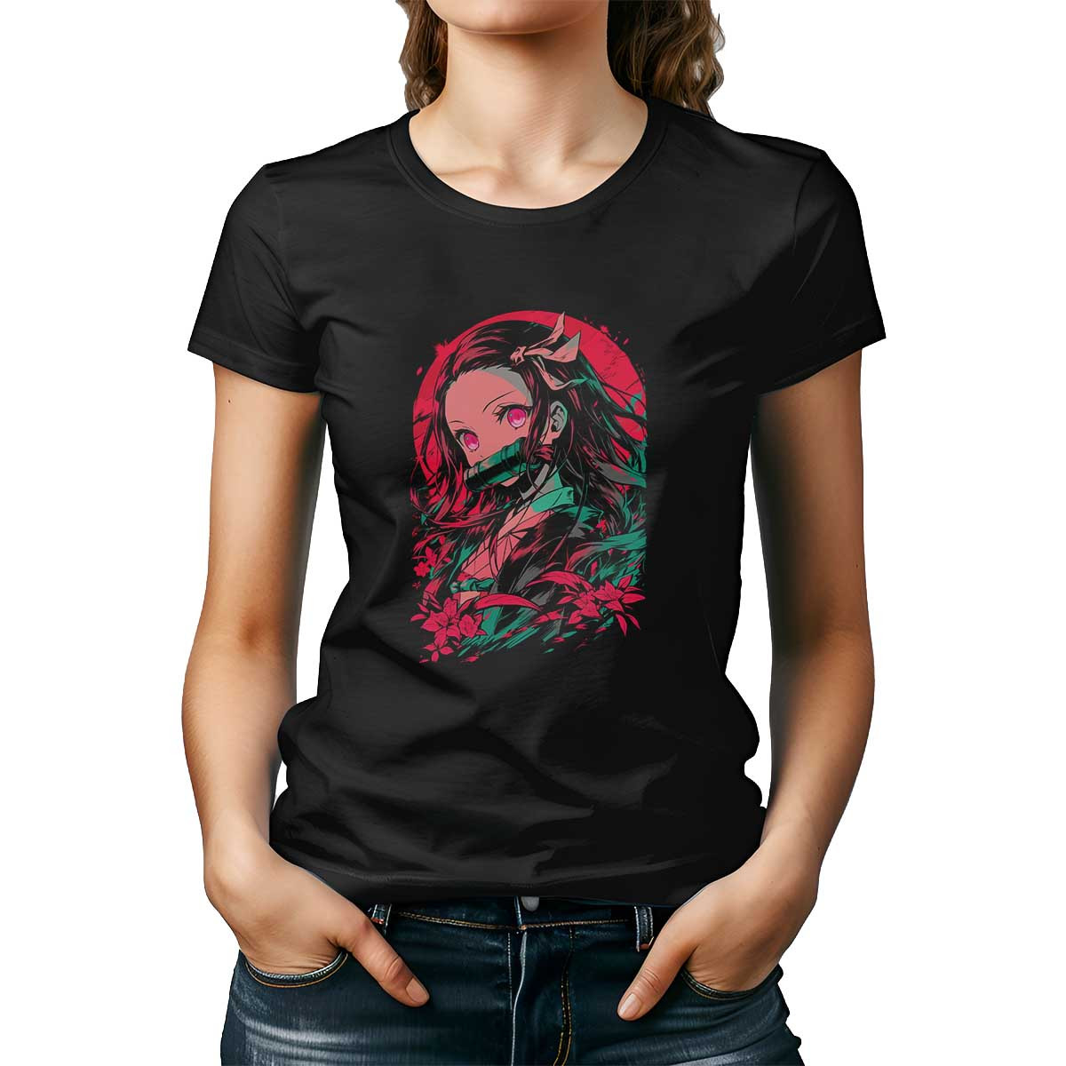 polera-mujer-dise-o-nezuko-kamado-del-demon-slayer