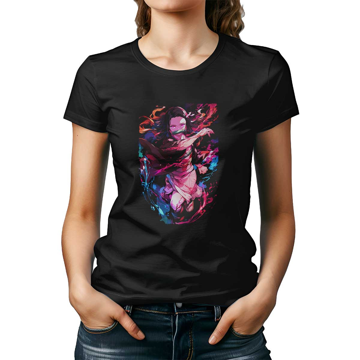 polera-mujer-dise-o-nezuko-kamado-surrealista-friendly