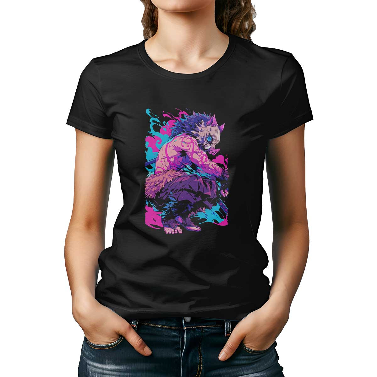 polera-mujer-dise-o-simetr-a-inosuke-hashibira-demon-slayer