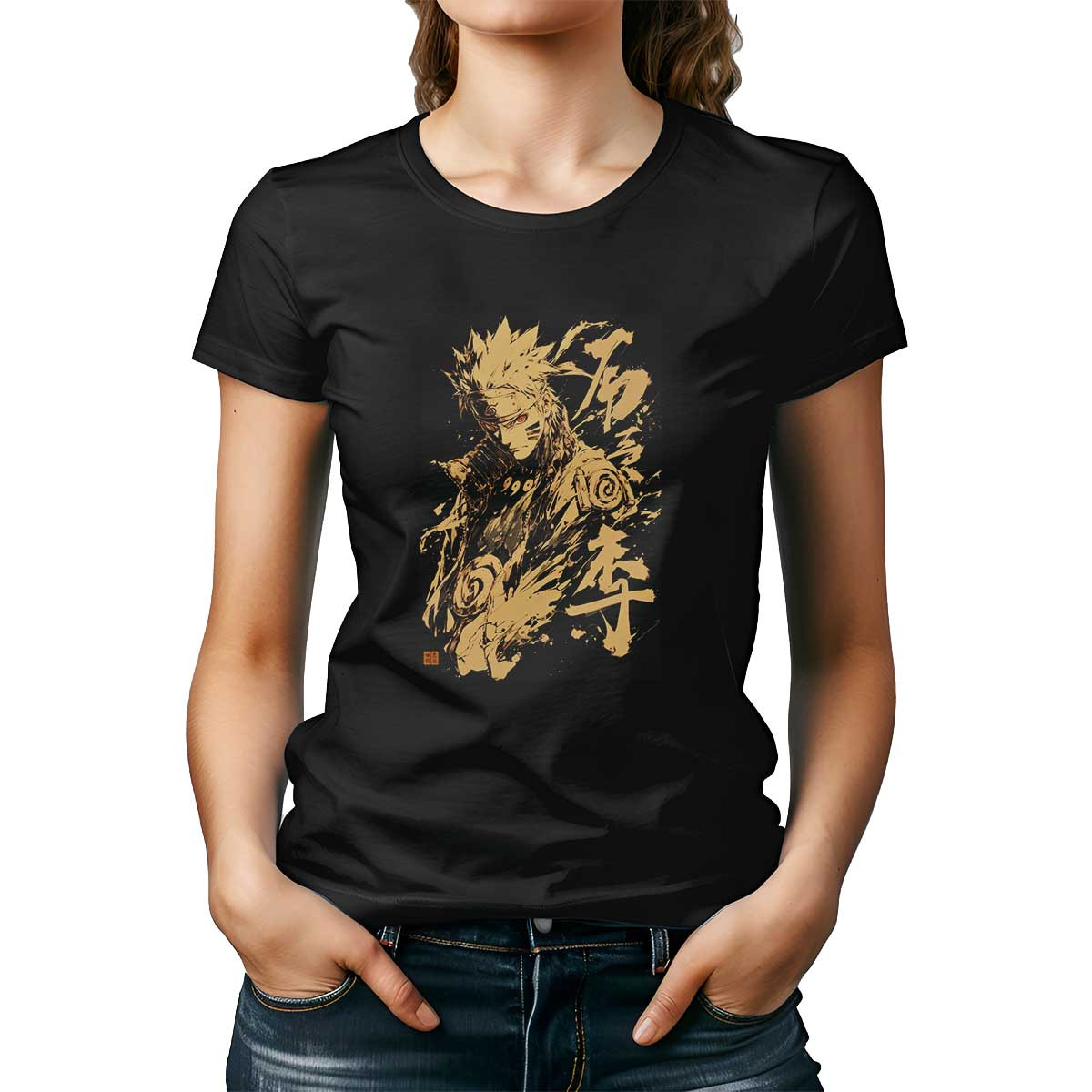 polera-mujer-negro-impacto-visual-naruto-uzumaki-taijutsu