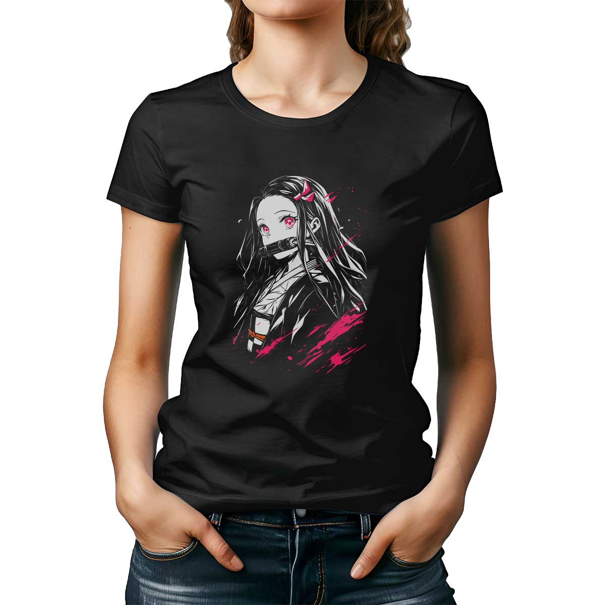 polera-mujer-nezuko-kamado-demon-slayer-kimetsu