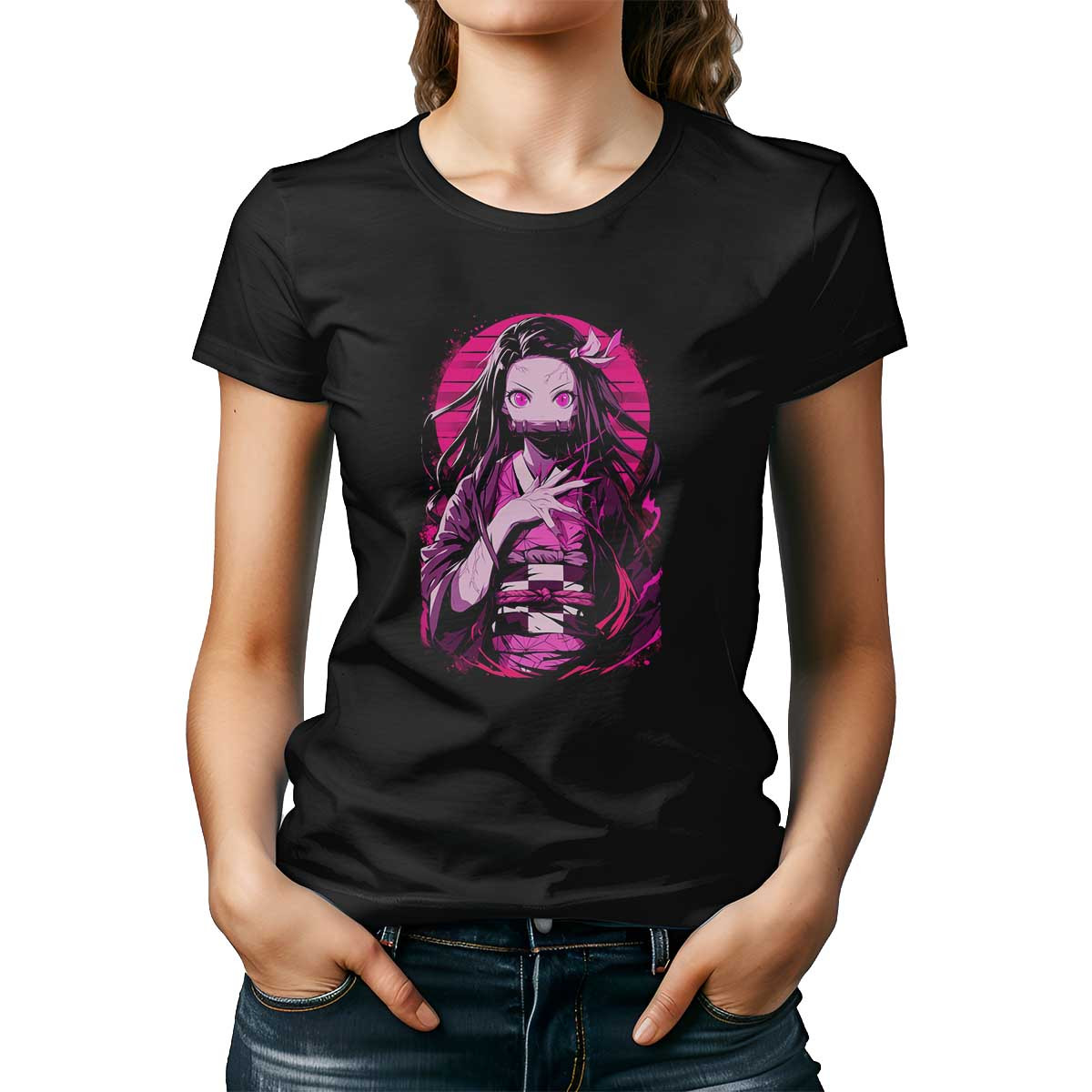 polera-negro-artesanal-nezuko-kamado-demon-slayer