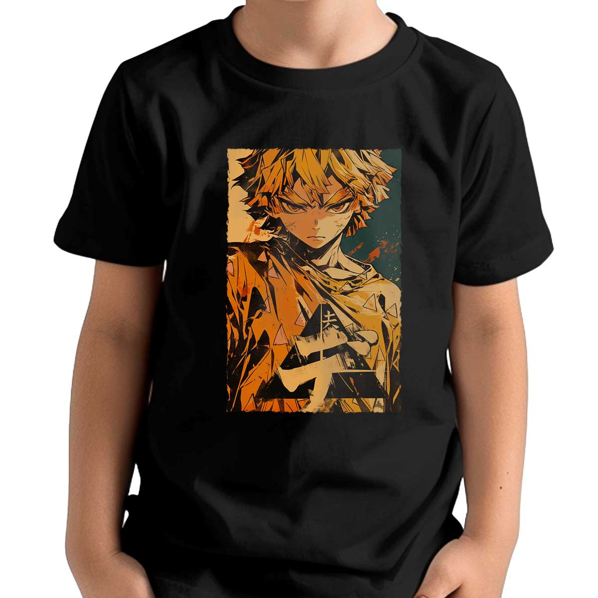 polera-ni-as-estampada-zenitsu-agatsuma-ink-estilo-actual