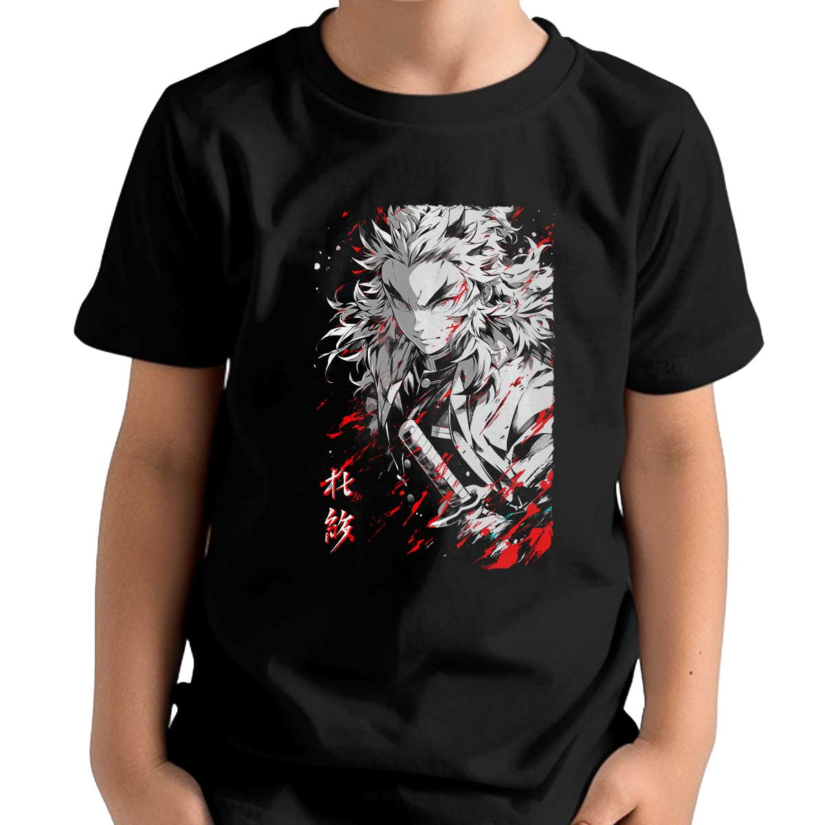polera-ni-o-animada-brillante-kyojuro-rengoku-demon-slayer