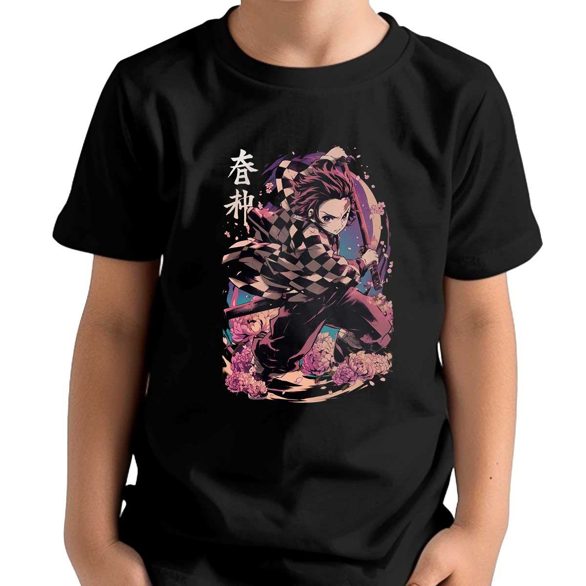 polera-ni-os-brillante-tanjiro-kamado-full-power