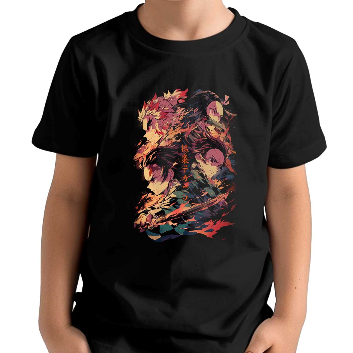 polera-ni-os-dise-o-armon-a-crom-tica-nezuko-y-tanjiro