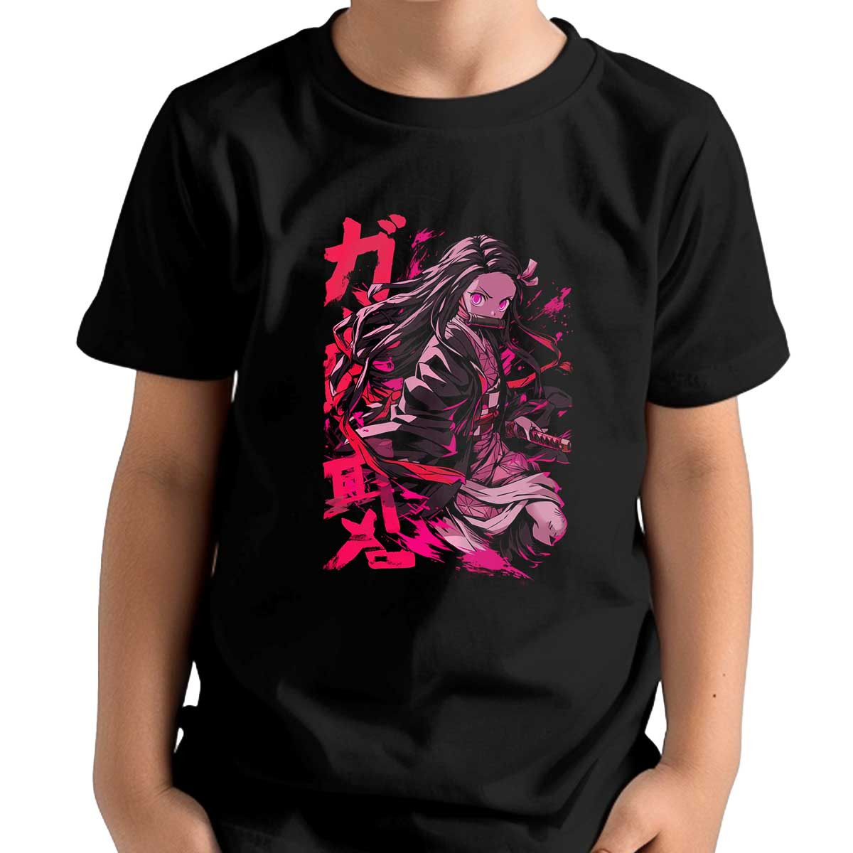 polera-ni-os-dise-o-nezuko-kamado-estilo-tinta-34