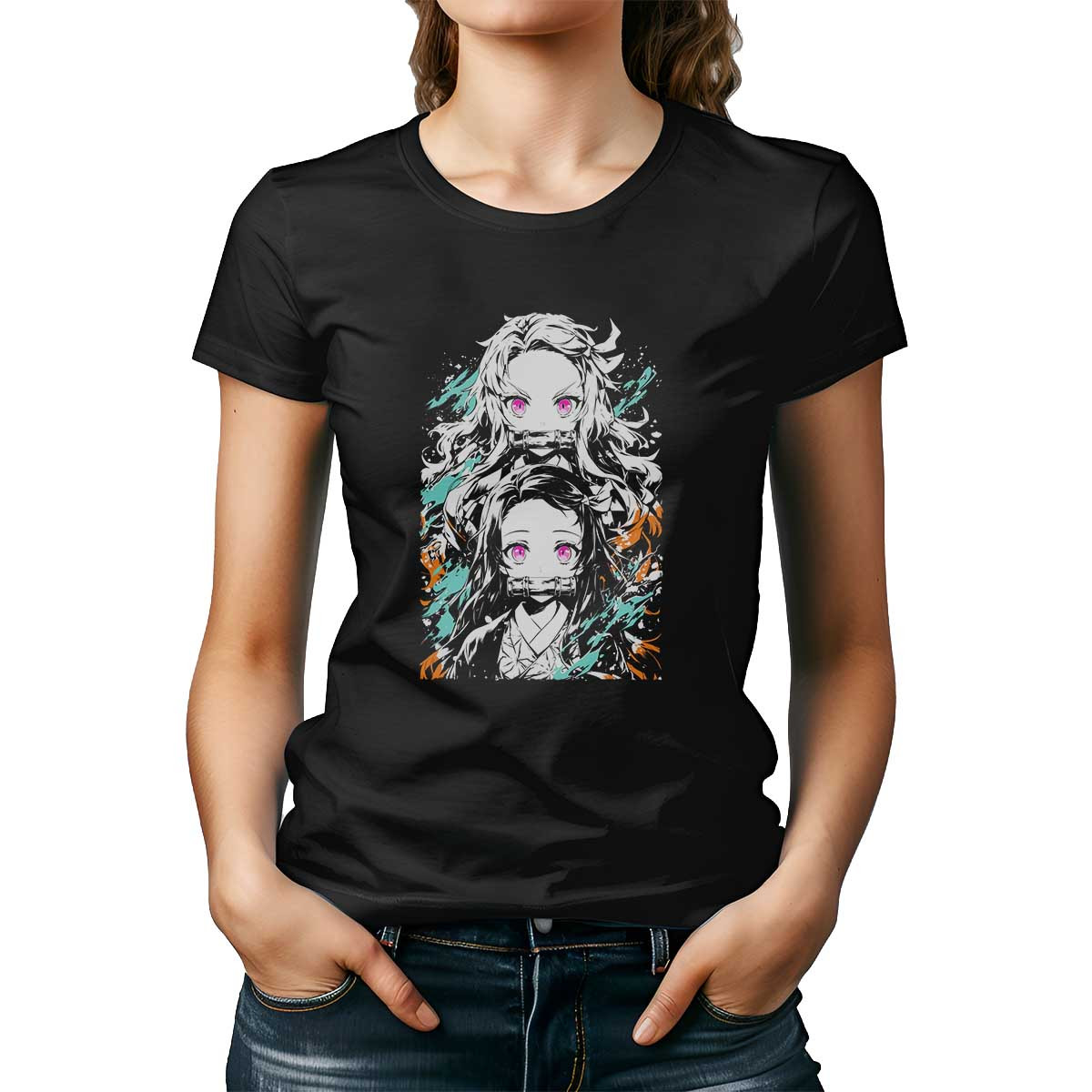 polera-suave-impacto-visual-zenitsu-agatsuma-y-nezuko-kamado