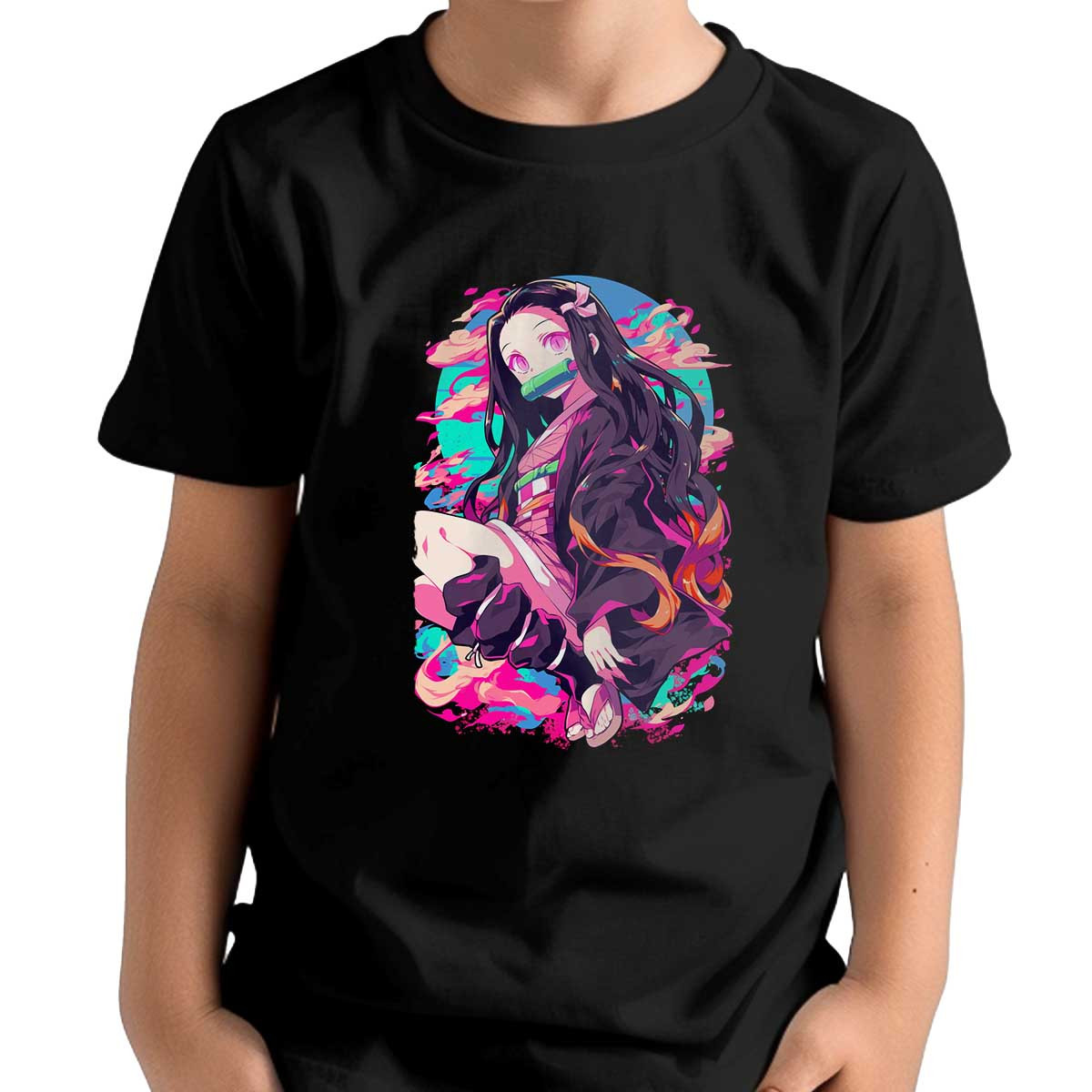 polera-unisex-nezuko-kamado-dise-o-animado-texturizado-
