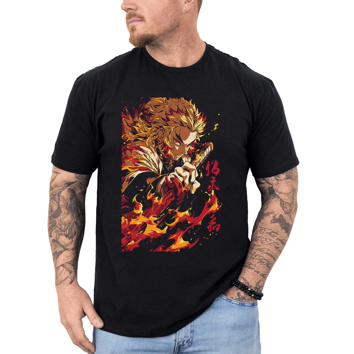 poleras-anime-dise-o-kyojuro-rengoku-llamas-demon-slayer