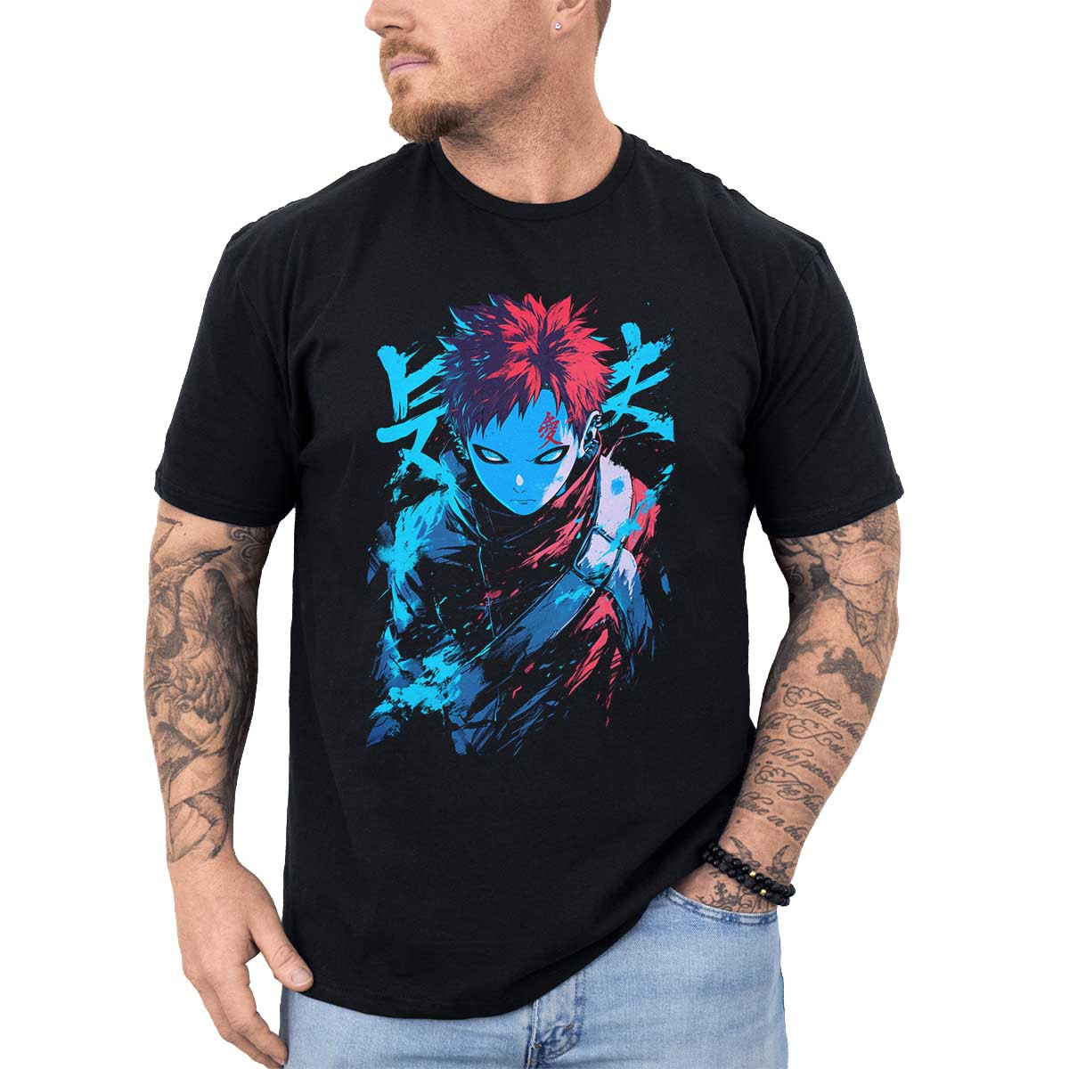 poleras-anime-kunai-gaara-sakura-estilo-tinta